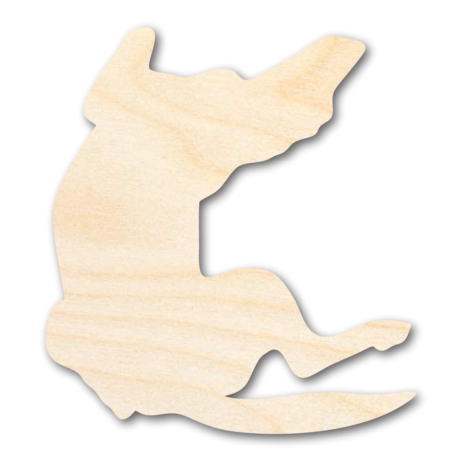 Unfinished Wood Belly Rubs Dog Silhouette | DIY Dog Craft Cutout | up to 36" DIY 12" / 1/8" 24 Hour Crafts