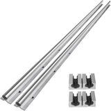 OrangeA Linear Rail 2PCS SBR20-1500mm Linear Slide Rail 4PCS SBR20UU Bearing Block CNC Kit Linear Rails and Bearings Kit CNC Rails Linear Rail Set OrangeA
