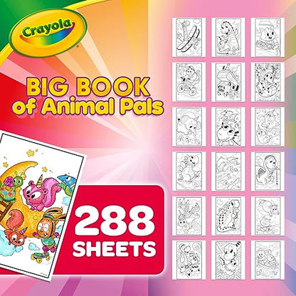 Crayola Coloring Book, Big Book of Animal Pals, 288 Coloring Pages, Gift for Kids, Age 3, 4, 5, 6 - WoodArtSupply