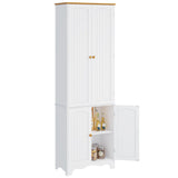 Function Home 72" Kitchen Pantry Cabinet, Freestanding Storage Cabinet, Tall Food Pantry with Doors and Adjustable Shelves, Utility Floor Cabinet for Function Home