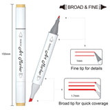 Shuttle Art Art Markers Bundle - 30 Colors Alcohol Markers + 36 Colors Skin Tone Markers Shuttle Art