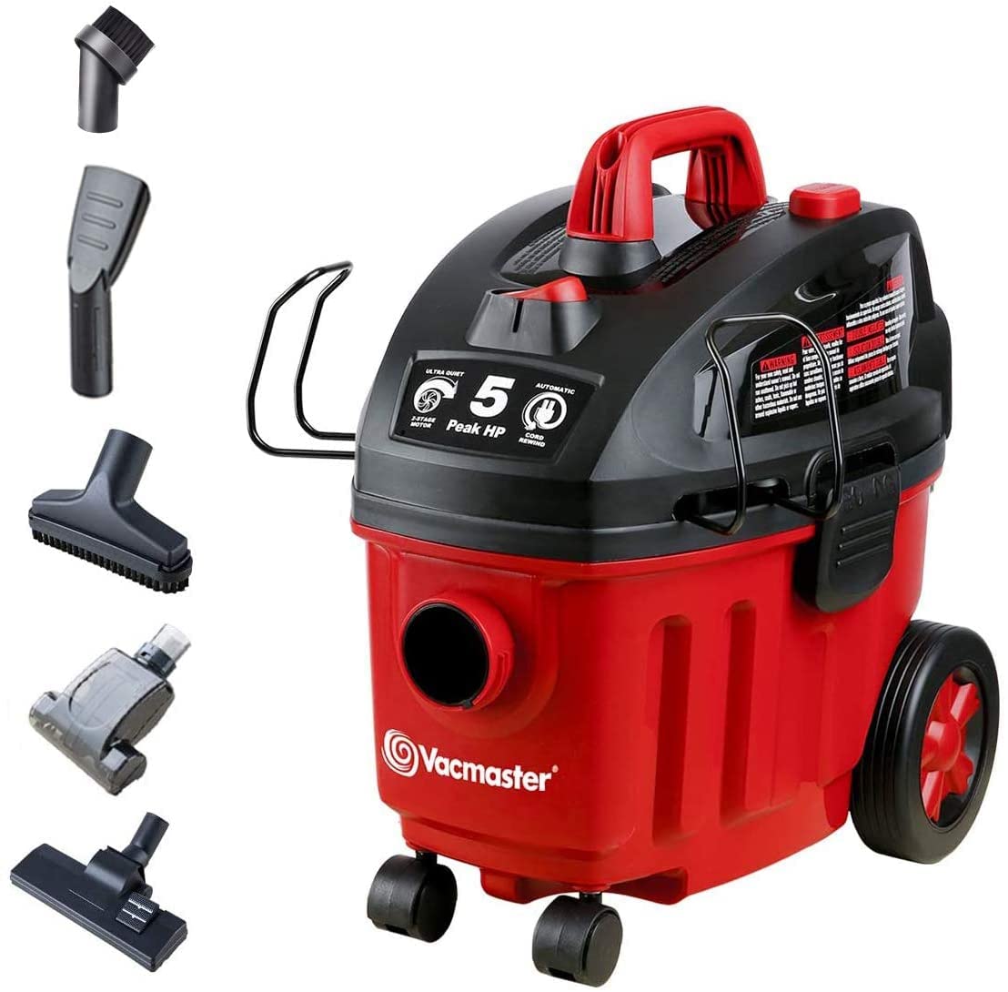 Vacmaster VF408 4 Gallon Wet/Dry Vacuum Cleaner with 2-Stage Motor Vacmaster