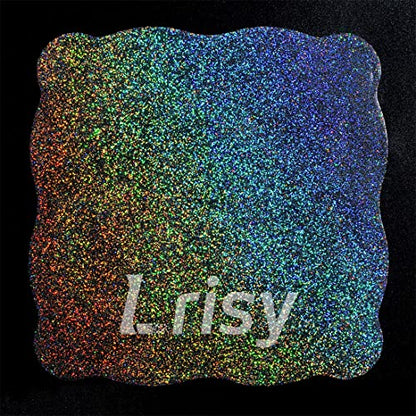 Lrisy Holographic Extra Fine Glitter Powder with Shaker Lid, Craft Glitter Sequins for Epoxy Resin, Slime,Tumblers,Nail&Painting Arts 140g/4.5oz - WoodArtSupply