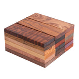 IECAP LLC Bookmatched Natural Wood Knife Scales (Brown Hardwood) - Exotic Wood Knife Handle Scales - Knife Makers Material - 3/8 x 1 9/16 x 4 3/4 IECAP LLC