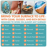 SmartArt Epoxy Resin 2 Gallon Kit | Easy to Use, Crystal Clear, Super Glossy, Durable, UV Resistant | for Arts & Crafts, Jewelry, Tabletops, Casting East Coast Resin