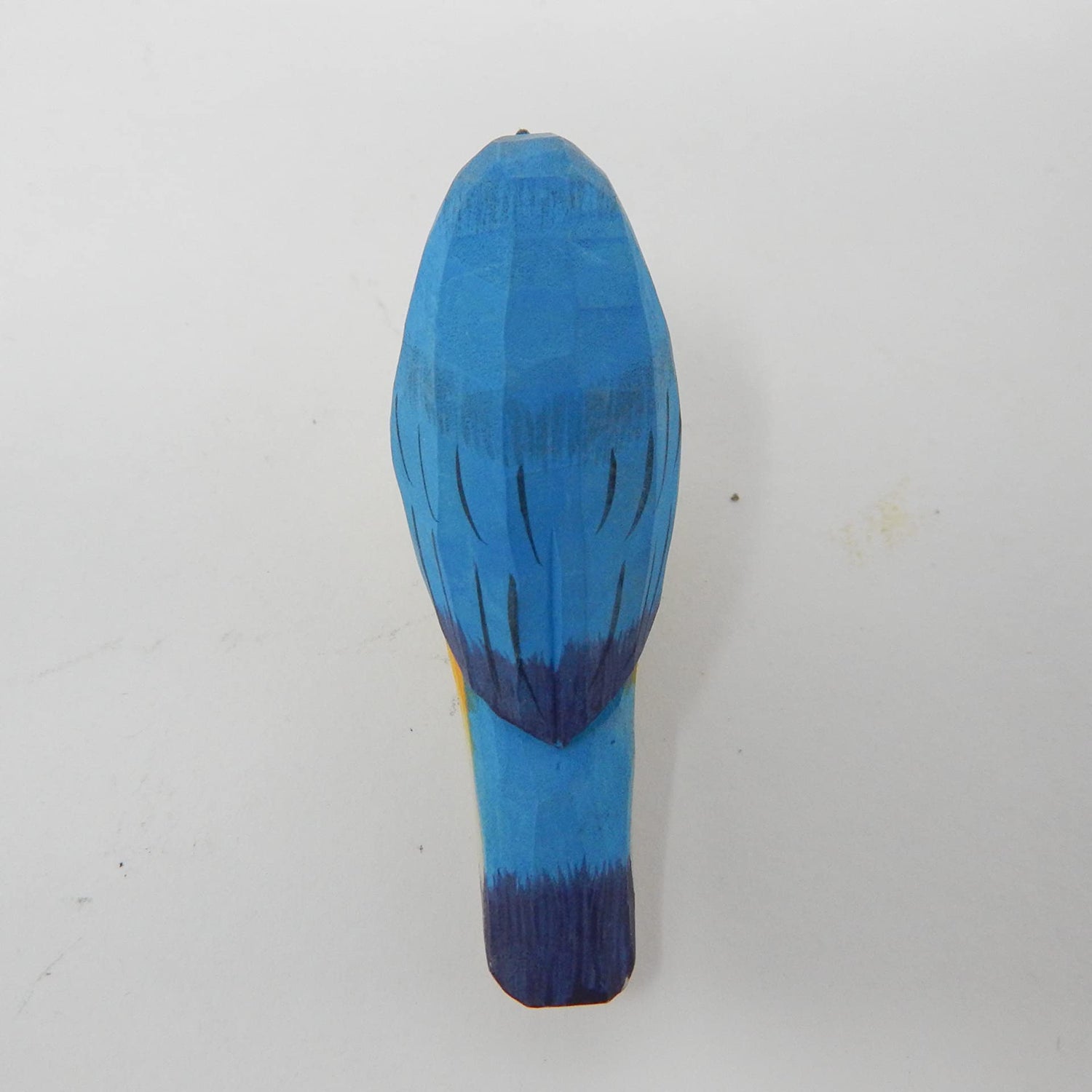 Selsela Eastern Bluebird Wood Ornament Bird Hanging Figurine Handmade Carved Decoration Selsela