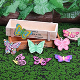 57 PCS Butterfly Unfinished Wooden, Butterfly Cutout for Crafts Blank Wood Butterfly Shaped Slices Kits with Decorate Tools for Kids Adult Home BAPHILE