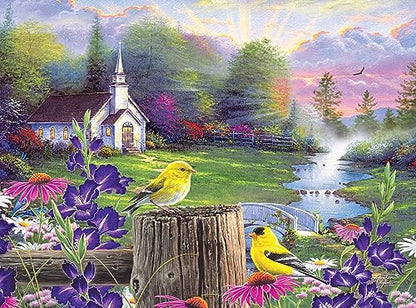 Cra-Z-Art - RoseArt - Abraham Hunter - Sunday Morning - 1000 Piece Jigsaw Puzzle