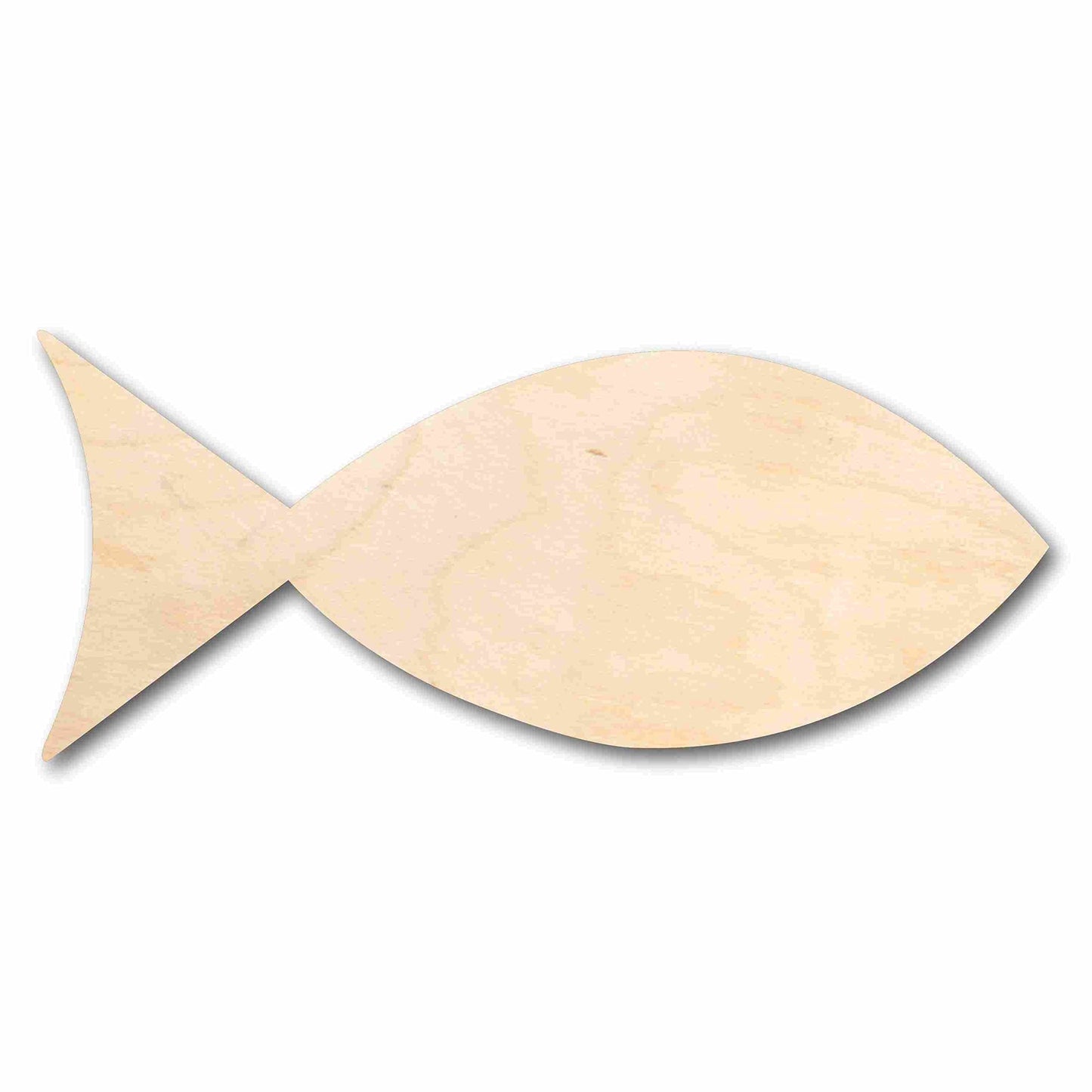 Unfinished Wood Fish Shape Silhouette - Craft- up to 24" DIY 5" / 1/2"