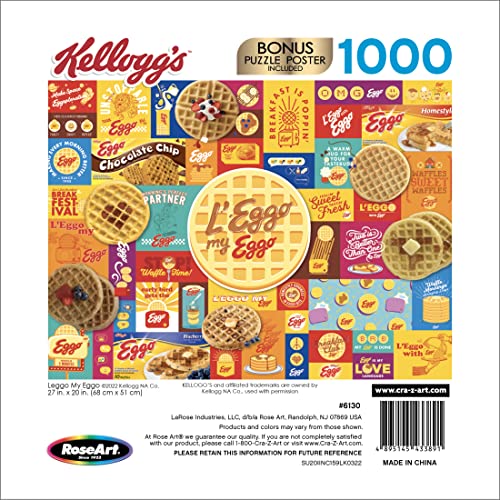Kellogg's 1000 PC Jigsaw Puzzles - Leggo My Eggo Cra-Z-Art