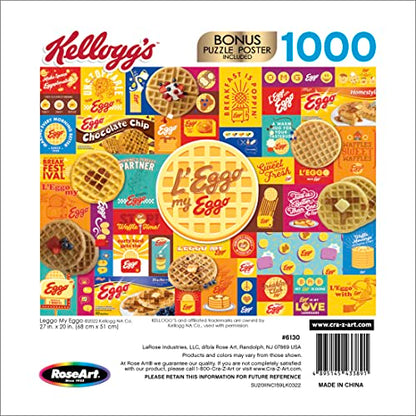 Kellogg's 1000 PC Jigsaw Puzzles - Leggo My Eggo - WoodArtSupply