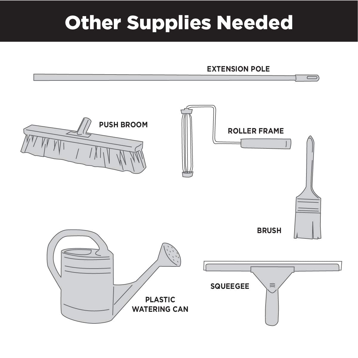 Rust-Oleum 60003 Rocksolid Polycuramine Garage Floor Coating, 6 Piece Set, Gray, 1 Car Kit Rust-Oleum