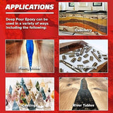 MAS Epoxies Deep Pour Epoxy Resin Kit - Crystal Clear, Slow Curing Epoxy Resin for Casting, River Tables, Encapsulating, Live Edge Slabs, Molds, MAS