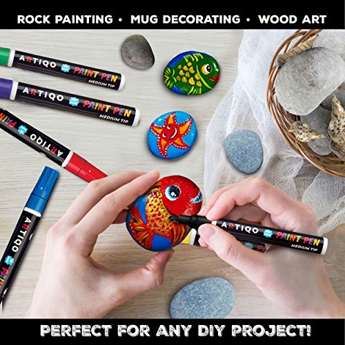 Wholesale Paint Pen For Rock Painting Wood Glass Metal Ceramic Works On  Almost All Surfaces Medium Tip Oil Paint Marker Pens Water Resistant From  Jessie06, $0.74