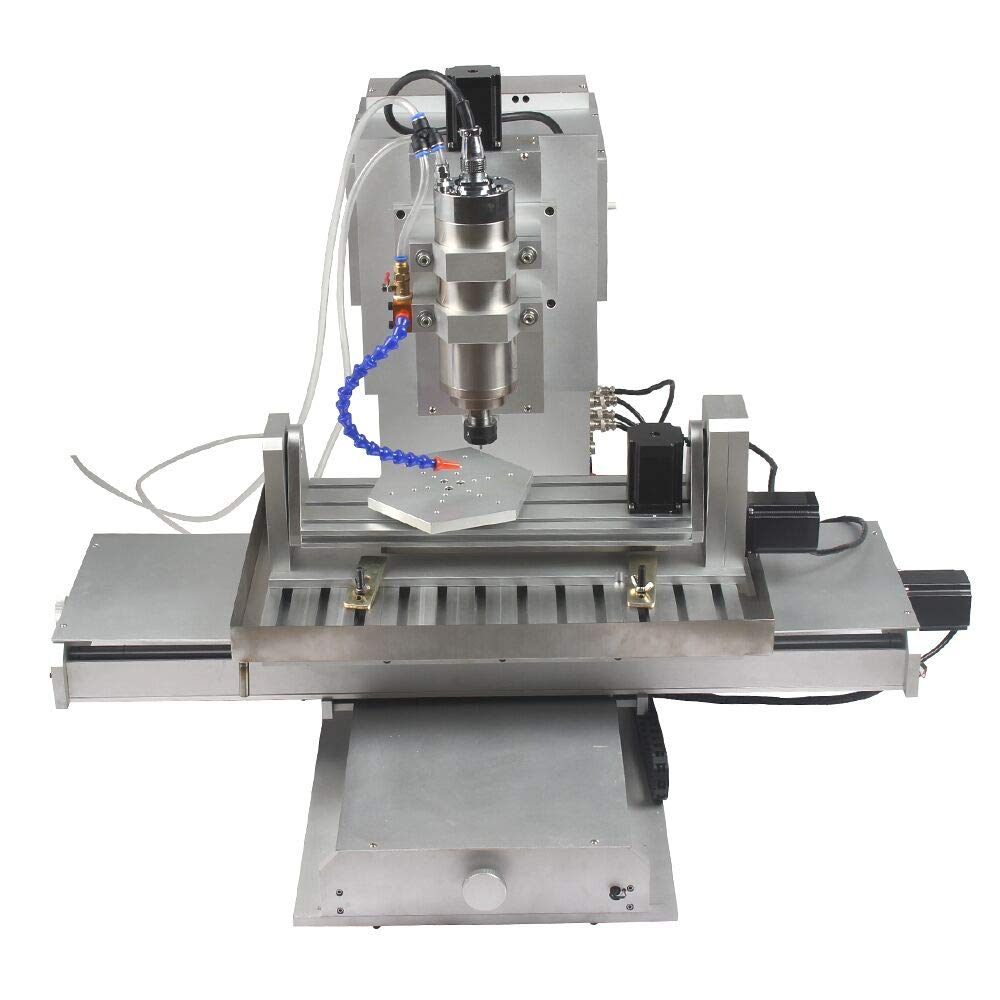 US STOCK Ovsuqu CNC 6040 5 axis CNC Router Engraving Machine 2200W Spindle water cooling Ball Screw CNC Pillar Type CNC Wood Aluminum Copper Metal - WoodArtSupply