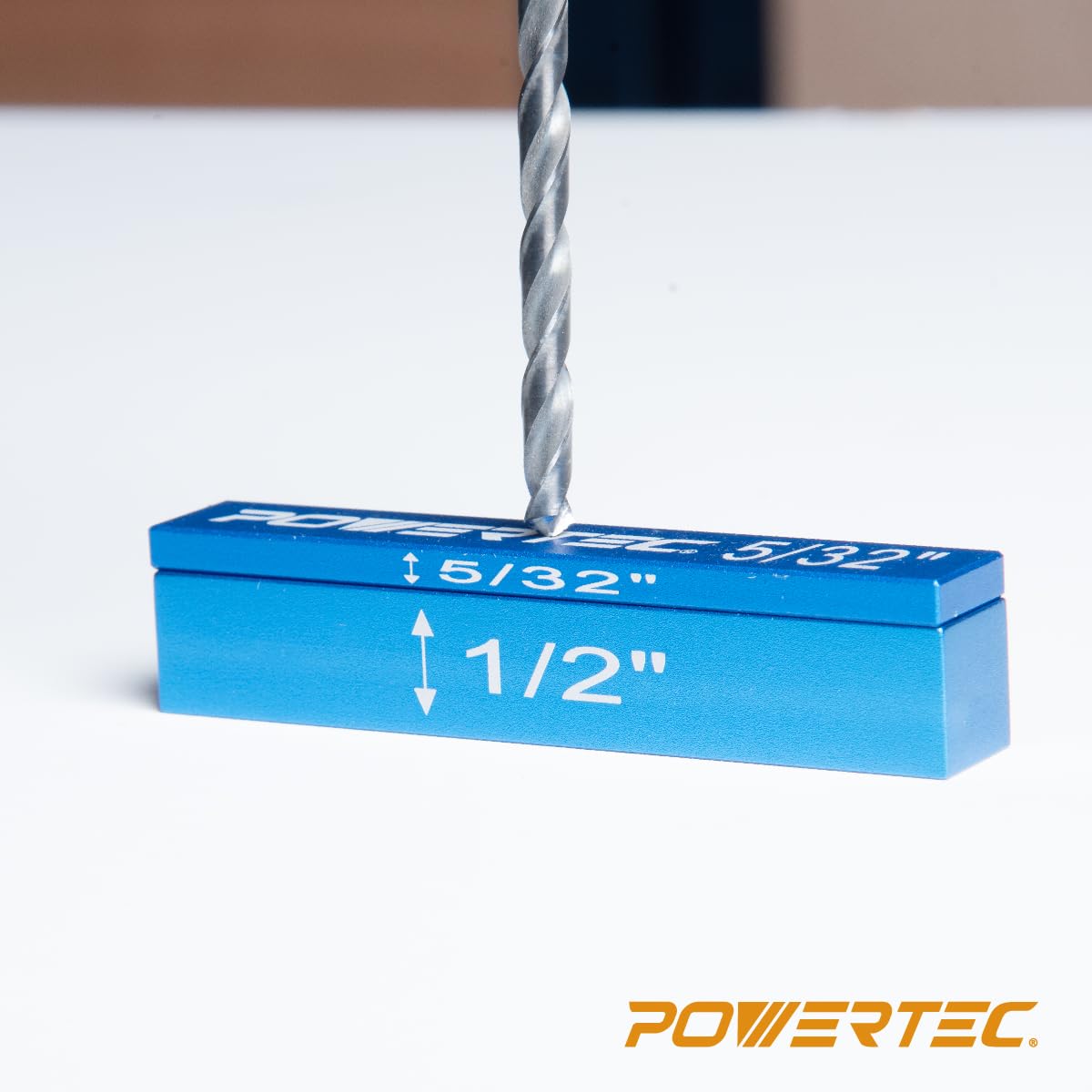 POWERTEC 15pcs Setup Blocks Height Gauge Set, Router Table Setup Bars for Router Bit/Table Saw Blade Height, Band Saw, Drill Press, Aluminum Marking POWERTEC