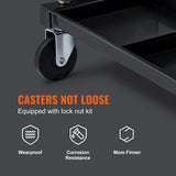 VEVOR Rolling Creeper Garage/Shop Seat, 250 LBS Capacity Padded Rolling Workshop Stool with Tool Tray Storage, Mechanic Stool for Garage, Shop, Auto VEVOR