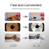 NYXCL Miroku 50Pcs Mixup 2 inch roll Lock Quick Change Discs Set, A/O Sanding Discs with 1/4" Holder, for Die Grinder Surface Prep Strip Grind Polish NYXCL