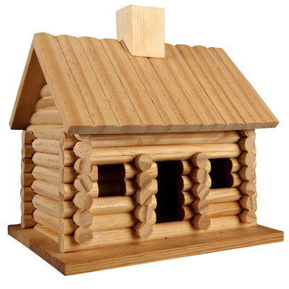 9”; Log Cabin Birdhouse by Make Market®