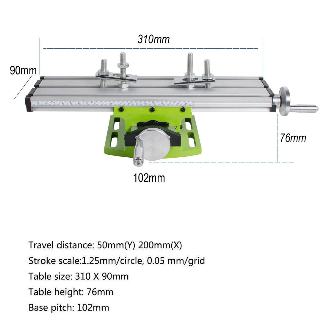 12.2 Inches Milling Machine Worktable for Mini Drill and Drill Bracket, Multifunction Mill Working Table with X-Y Axis for CNC Machine Tool,2-5 Days - WoodArtSupply