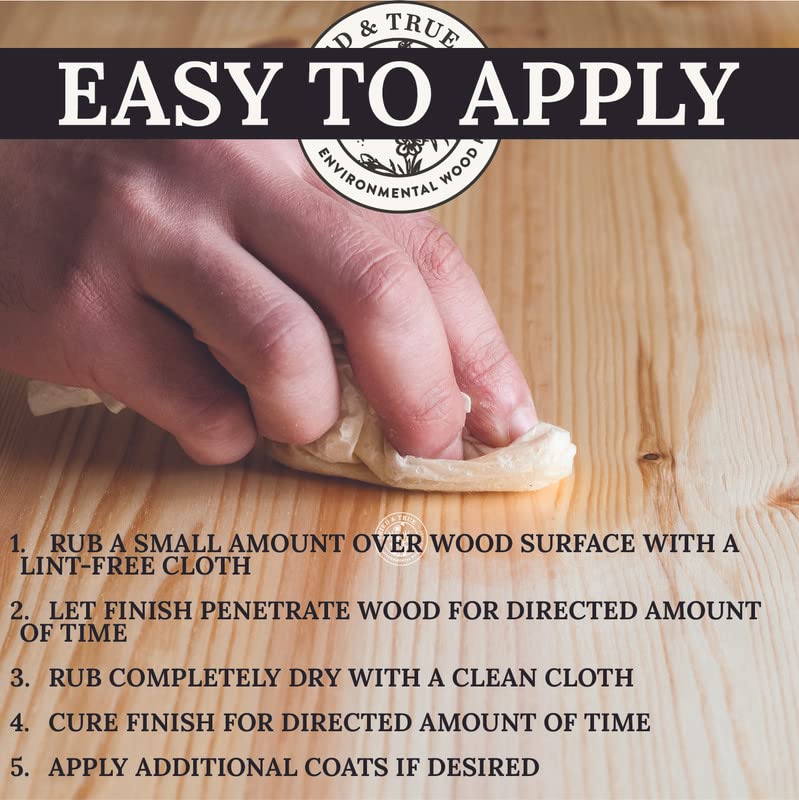 Tried & True Original Wood Finish – 8oz. Bottle – All-Purpose All-Natural Finish for Wood, Metal, Food Safe, Dye Free, Solvent Free, VOC Free, Non Tried & True