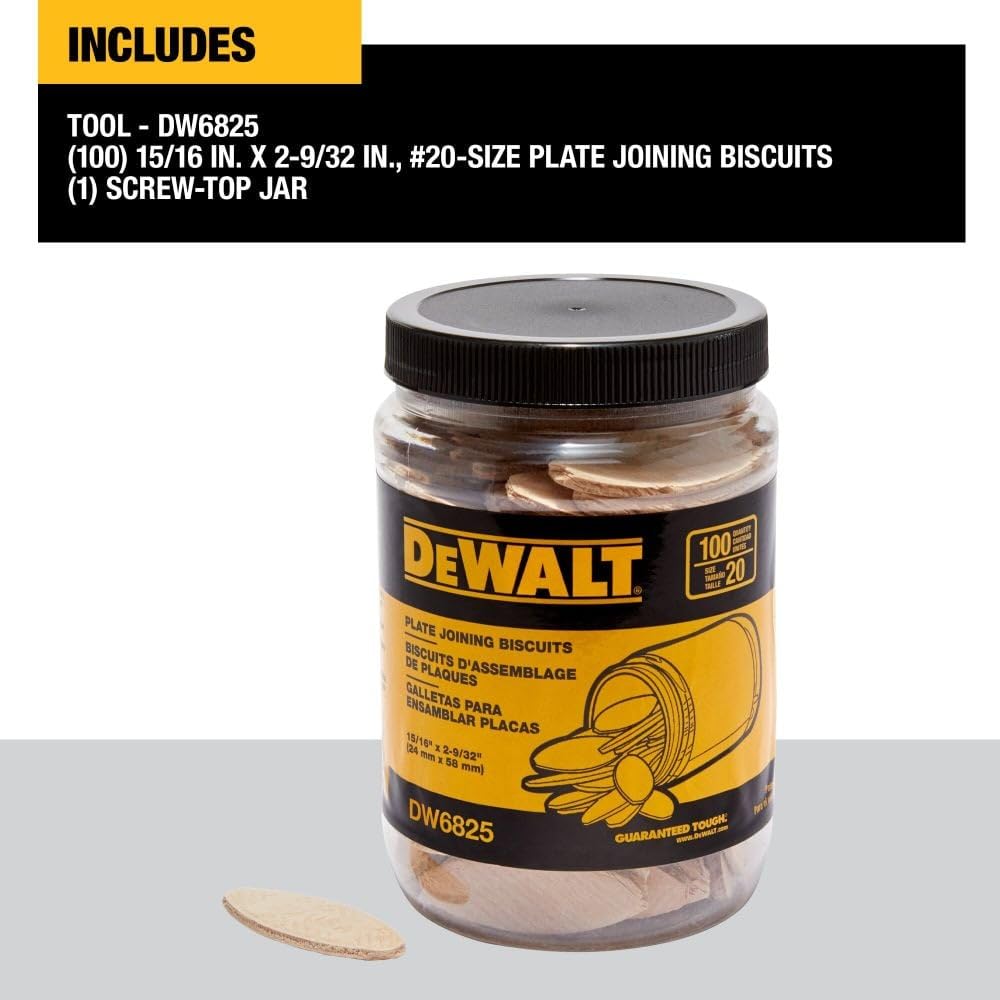 DEWALT, DW6825, Tube Biscuits - Size 20 DEWALT