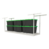 MonsterRax Overhead Garage Storage Rack 2x8, Ceiling Mounted Shelving, Adjustable Hanging Organizer, Heavy Duty Steel, 350 Pound Capacity, Color: MonsterRAX Storage Solutions