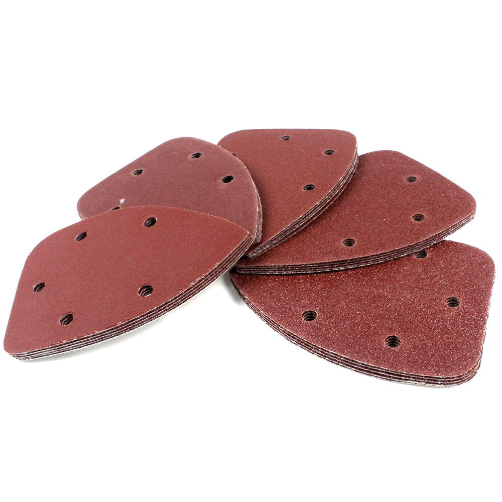 Coceca Mouse Detail Sander Sandpaper Sanding Paper Assorted Sanding Pads 40 80 120 180 240 Grits (50pcs Mouse Sandpaper) Coceca