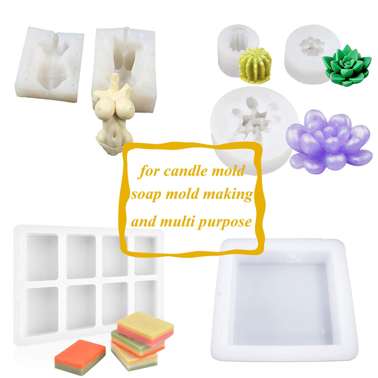 Miraclekoo Silicone Mold Making Kit Liquid Silicone Rubber 15A Platinum Silicone Translucent Mold Making Silicone for Casting Resin Molds, Silicone Miraclekoo