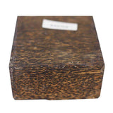 Exotic Black Palm Wood Bowl Blank for Wood Turning, Measuring 6 x 6 x 2 Inches Exotic Wood Zone