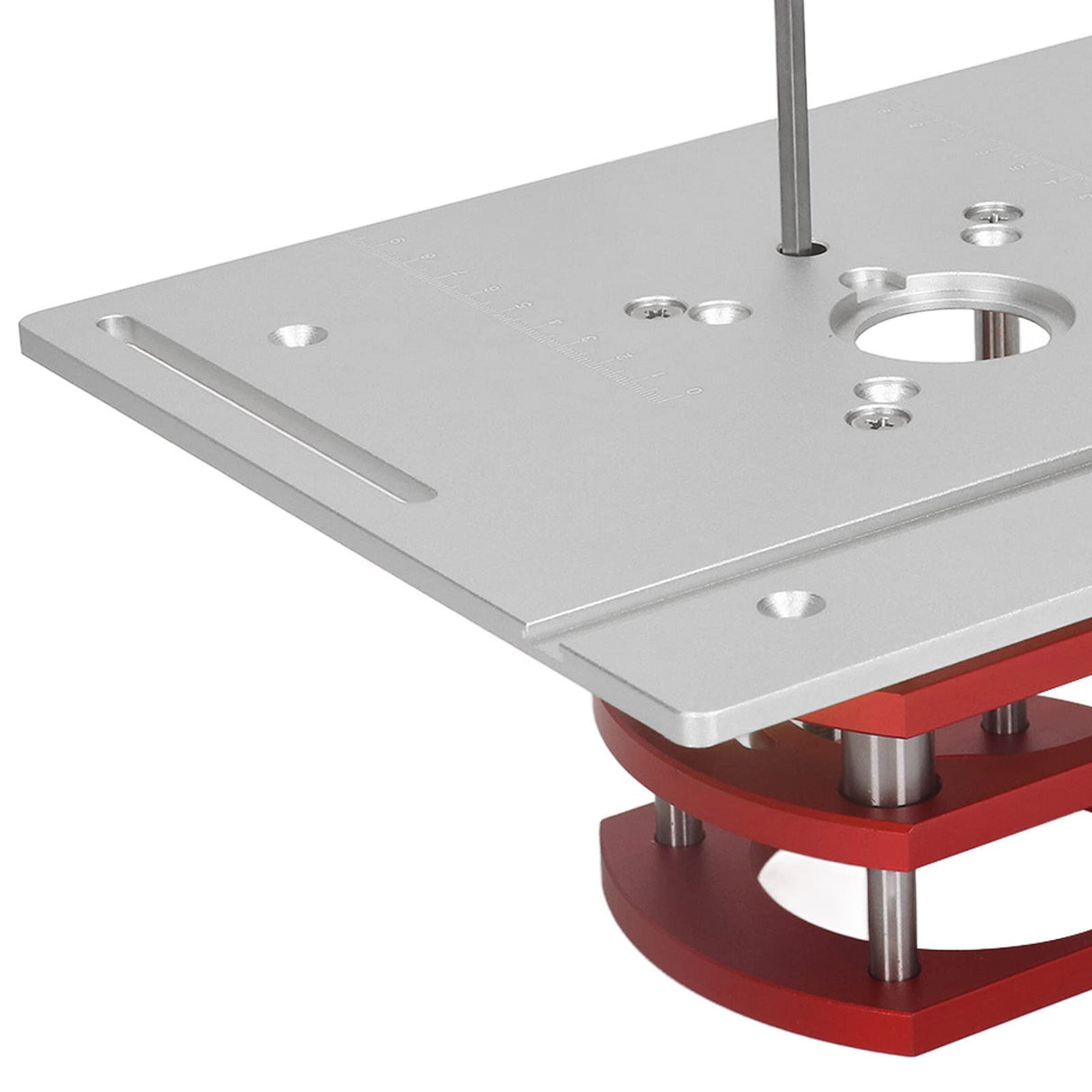 Router Lift, Manual Lifting Router Lift System Kit Router Table Saw Insert Base Plate for Trimming Machines with Motor Diameter Between 64~66mm / Fafeicy