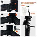 PACHIRA E-Commerce Wide Size Garage Storage Shelves Heavy Duty, 39.4" Wide Adjustable Rack 4-Tier Metal Shelving for Kitchen, Living Room, Basement, PACHIRA E-Commerce