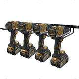 Vikerniel Drill Holder, Power Tool Organizer, Wall Mount 4 Cordless Metal Shelf Holder, Utility Storage Rack for Dewalt Cordless Tools for father day Vikerniel
