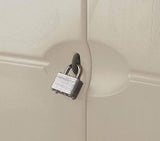 Rubbermaid Vertical Resin Weather Resistant Outdoor Storage Shed, 2x2.5 ft., Olive and Sandstone, for Garden/Backyard/Home/Pool Rubbermaid