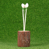 EXCEART Tree Stump Round Wood Stump Flower Bark Holder Flower Arrangement Stand Place Card Wooden Holder Plant Rack Stand for Garden Household Living EXCEART