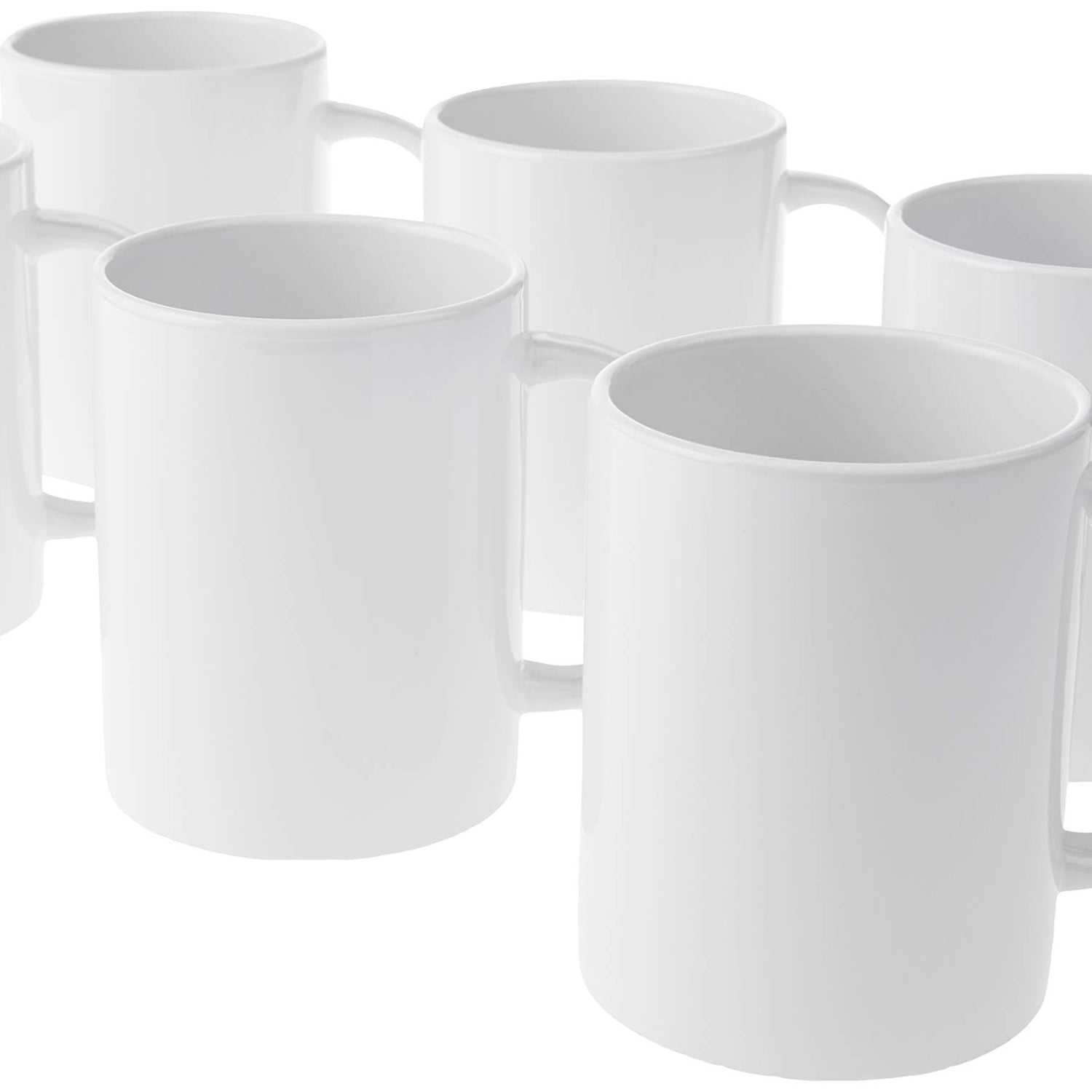 Cricut Beveled Blank Mug, Ceramic-Coated, Dishwasher & Microwave Safe to Decorate, Mug Press & Infusible Ink Compatible,15 Oz Sublimation Mug, Ideal Cricut