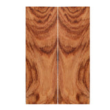 IECAP LLC Bookmatched Natural Wood Knife Scales (Brown Hardwood) - Exotic Wood Knife Handle Scales - Knife Makers Material - 3/8 x 1 9/16 x 4 3/4 IECAP LLC