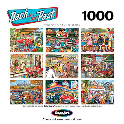 Back to The Past 1000 PC Jigsaw Puzzle - Ice Cream Truck Day - WoodArtSupply