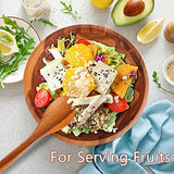 AIDEA Acacia Wood Serving Bowl for Fruits or Salads, 11" Diameter x 4.5" Height, Wooden Single Salad Bowl AIDEA