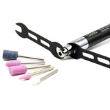 SHININGEYES 1/8" Micro Air Grinder, Pneumatic Micro Air Pencil Die Grinder Polishing Tool Kit for Polishing, Grinding, Drilling Shiningeyes