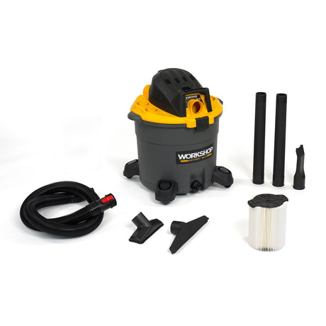 WORKSHOP Wet/Dry Vacs Vacuum WS1600VA High Capacity Wet/Dry Vacuum Cleaner, 16-Gallon Heavy-Duty Shop Vacuum Cleaner, 6.5 Peak HP Wet and Dry Vacuum WORKSHOP Wet/Dry Vacs
