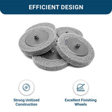 Benchmark Abrasives 3" Quick Change Silicon Carbide Non-Woven Surface Preparation Wheels for Sanding Polishing Paint Removal, Male R-Type Backing Use Benchmark Abrasives