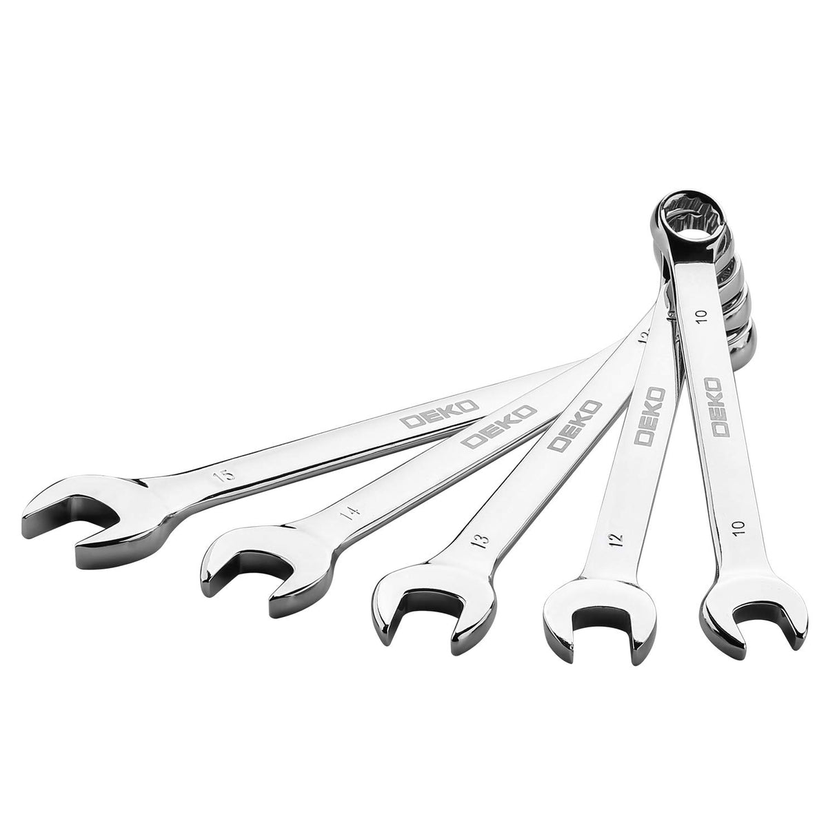 DEKOPRO 258 Piece Tool Kit with Rolling Tool Box Socket Wrench Hand Tool Set Mechanic Case Trolley Portable DEKOPRO