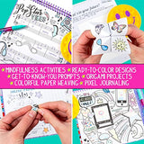 Just My Style Pop & Color Sketchbook, Creative Fidget Sketchbook and Pen Set, Great Weekend Activity, Includes Cute Puffy Stickers & Mindfulness Just My Style