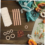STOBOK 1 Set Tapestry DIY Accessories Macrame Kit Plant Unfinished Wood Circles Macrame Cord Making Craft Foe Adults Macrame Kits for Starter Bead STOBOK