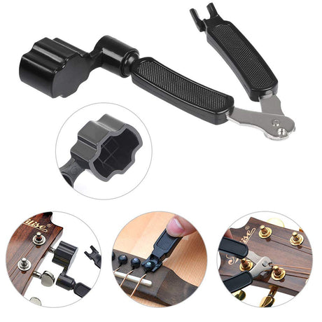 TIMESETL Guitar Accessories Kit Guitar Tool Changing Kit Include Acoustic Guitar Strings, Tuner, Capo, String Winder, Picks, Pick Holder, Bridge TIMESET