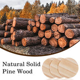 2 Inch 50 Pieces Wood Circles, GOH DODD Small Round Discs Unfinished Slices Blank Wooden Ornaments for DIY Crafts, School Projects, Decorations GOH DODD