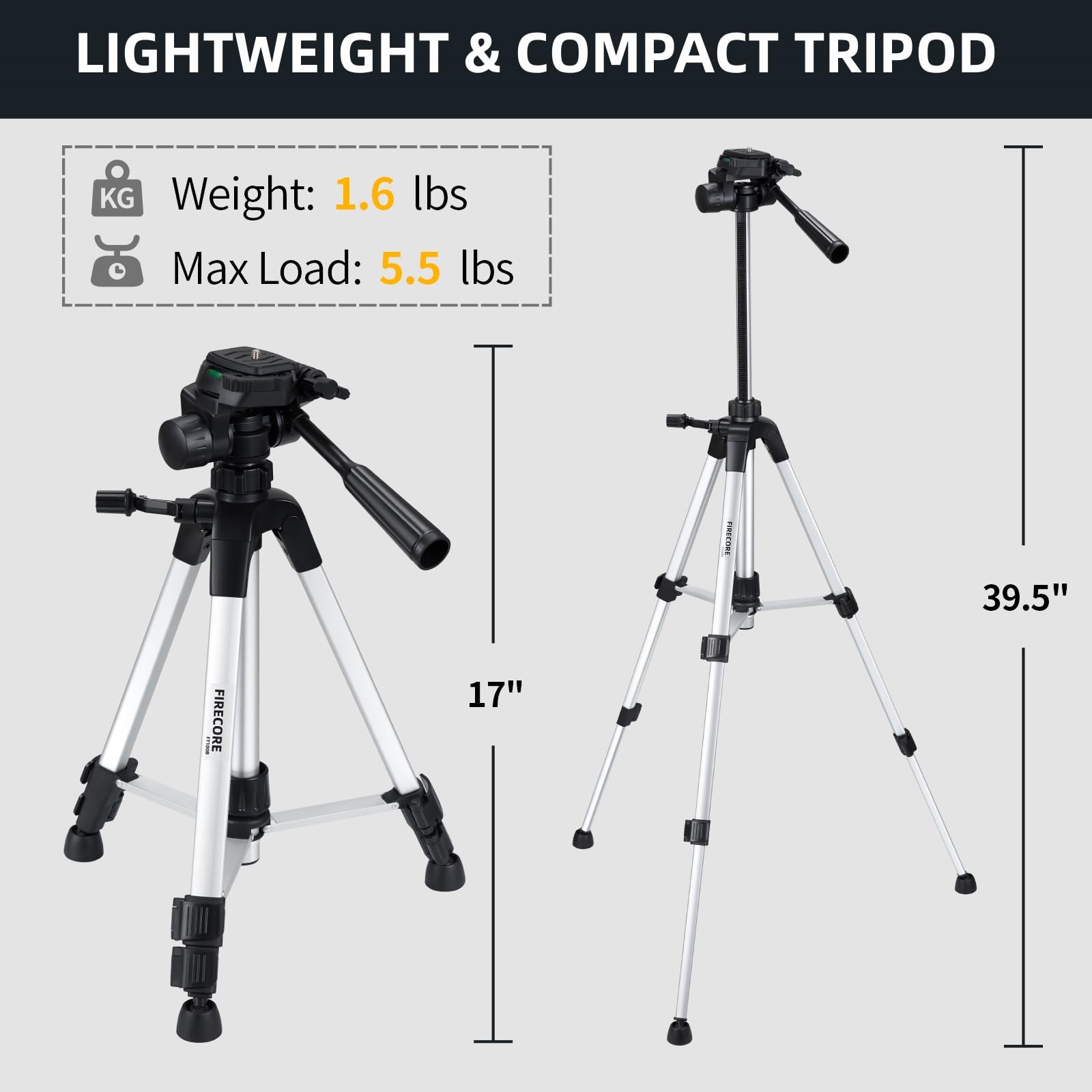 Firecore Laser Level with Tripod, 82Ft Green Self Leveling 360°Cross Line Laser Level for Picture Hanging Construction Indoor Project, Magnetic - WoodArtSupply