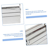 Veemoon 1pc Box Folding Toolbox Home Tools Portable Toolbox Rolling Tool Tray Metal Craft Storage Small Tool Chest Machinist Tools Storage Case Veemoon