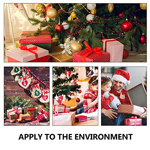 PartyKindom 4PCS Christmas Cutout Wood Chips Unfinished Christmas Crafts Christmas Hanging Cutouts Wood Cutout Xmas Wooden Ornament Wooden Snowflake PartyKindom